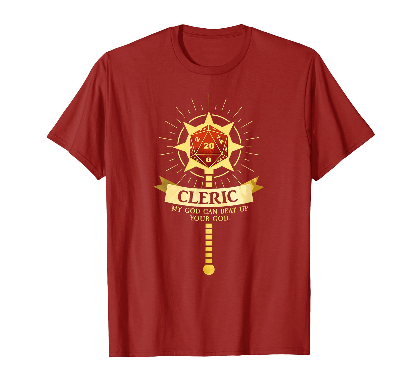 Cleric Class RPG Roleplaying Gamer T-Shirt