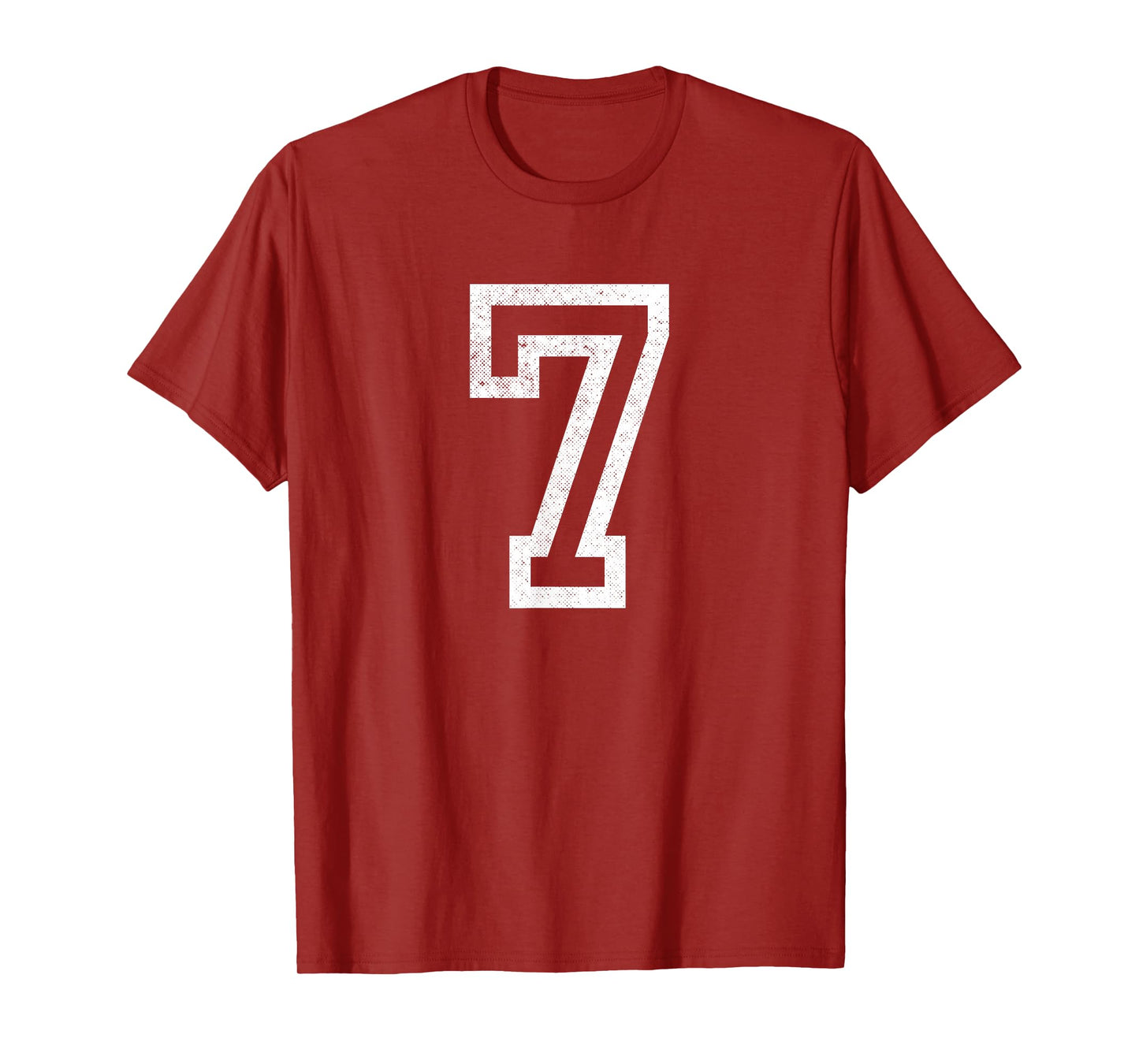 Number 7 Seven Funny Trendy Gen Alpha Meme Slang Boys Girls T-Shirt
