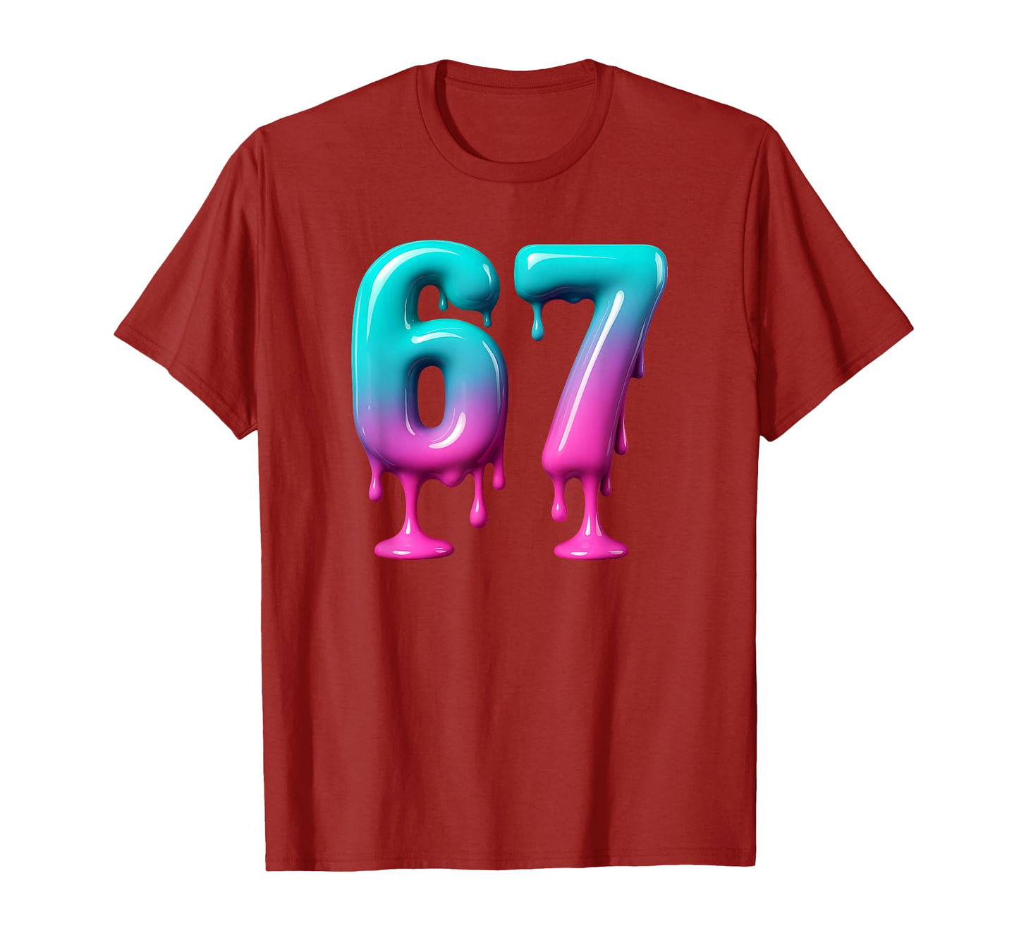 Six Seven 67 Meme for Gen Alpha Kids and Adults 6 7 T-Shirt
