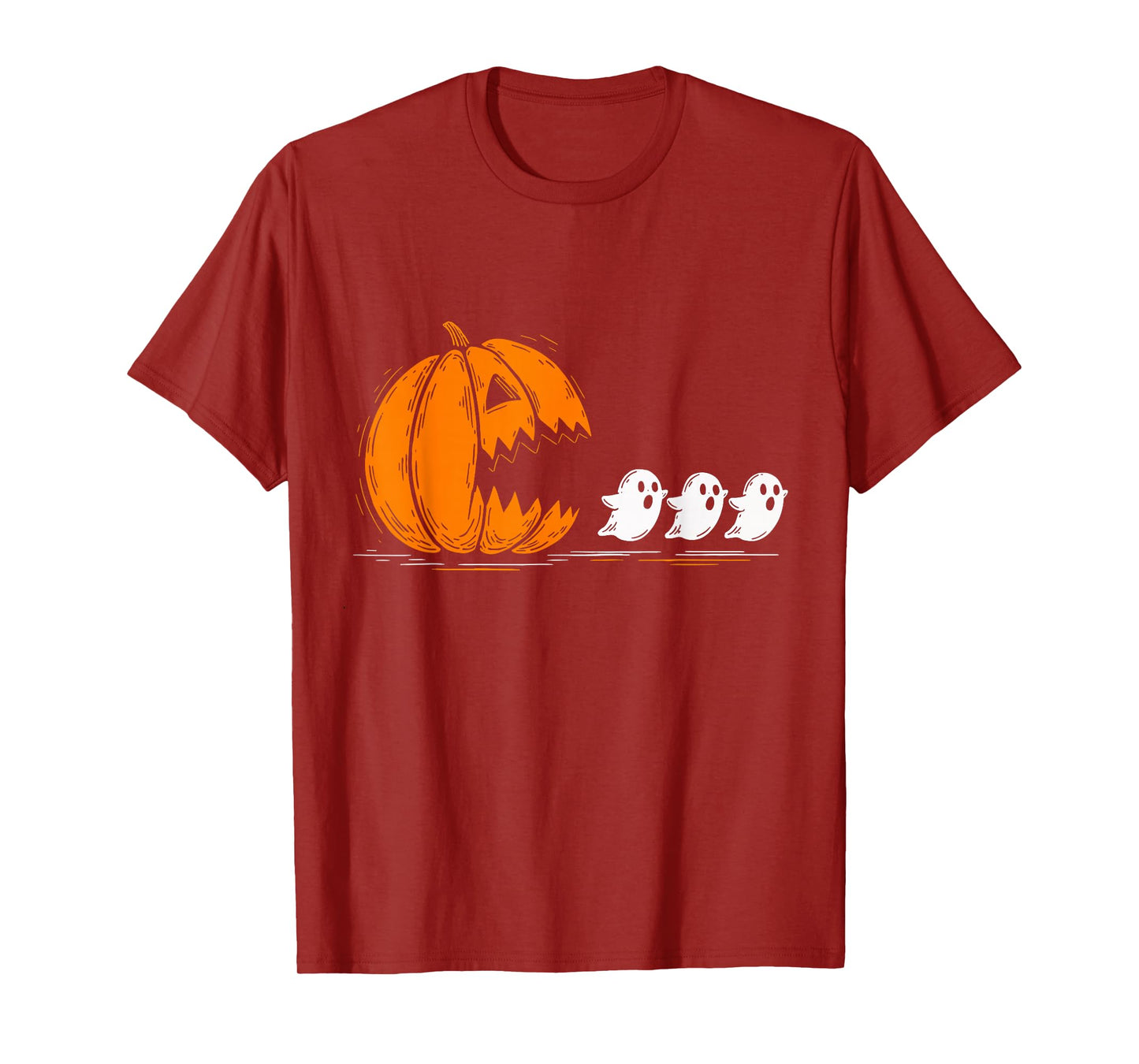 Halloween Pumpkin Eating Ghosts Funny Spooky Costume T-Shirt