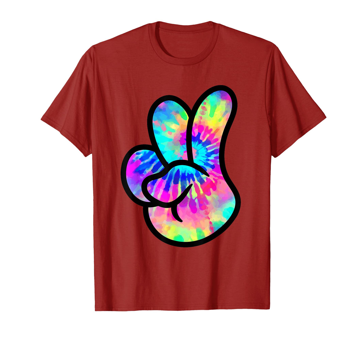 Cool Peace Hand Sign Tie Dye Kindness For Boys And Girls T-Shirt