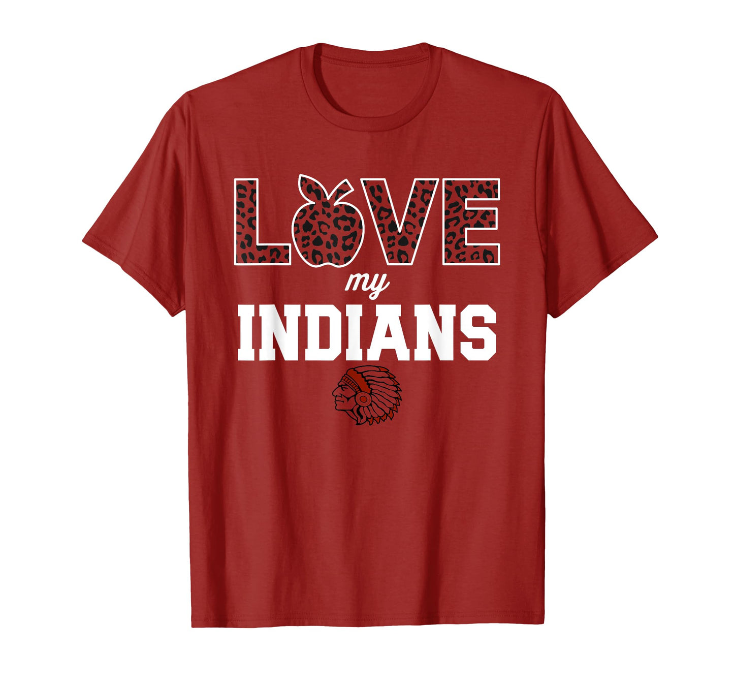 East Limestone Indians Logo Love My Team HS T-Shirt