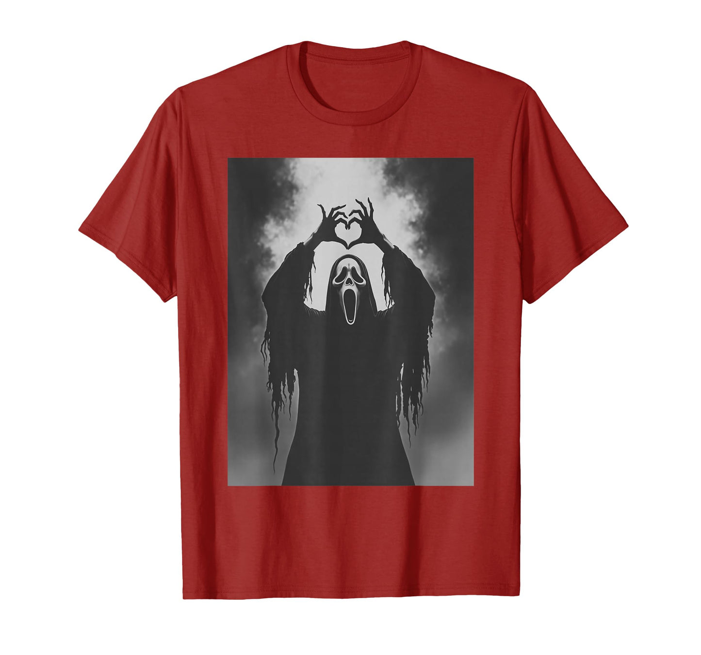 Funny Ghost Hand Heart Sign Spooky Costume Halloween Ghost T-Shirt