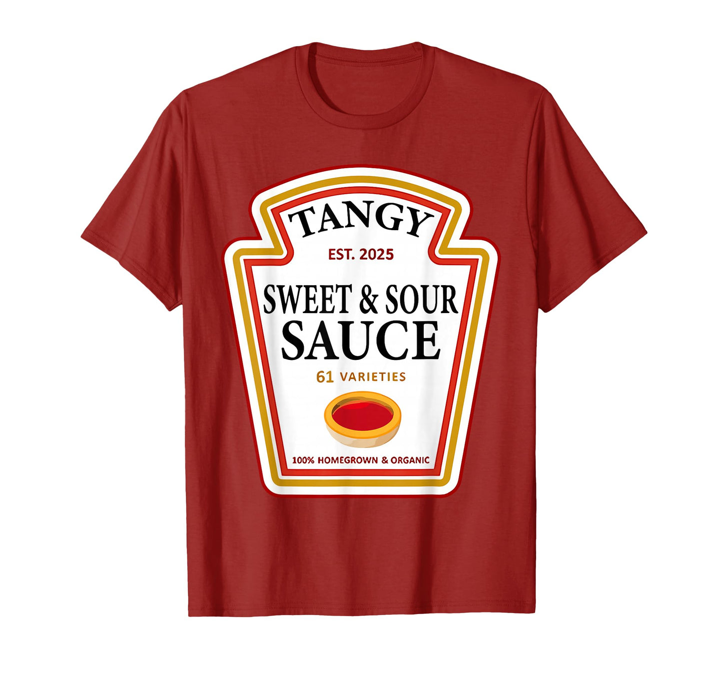 Tangy Sweet and Sour Sauce Group Condiment Halloween Costume T-Shirt
