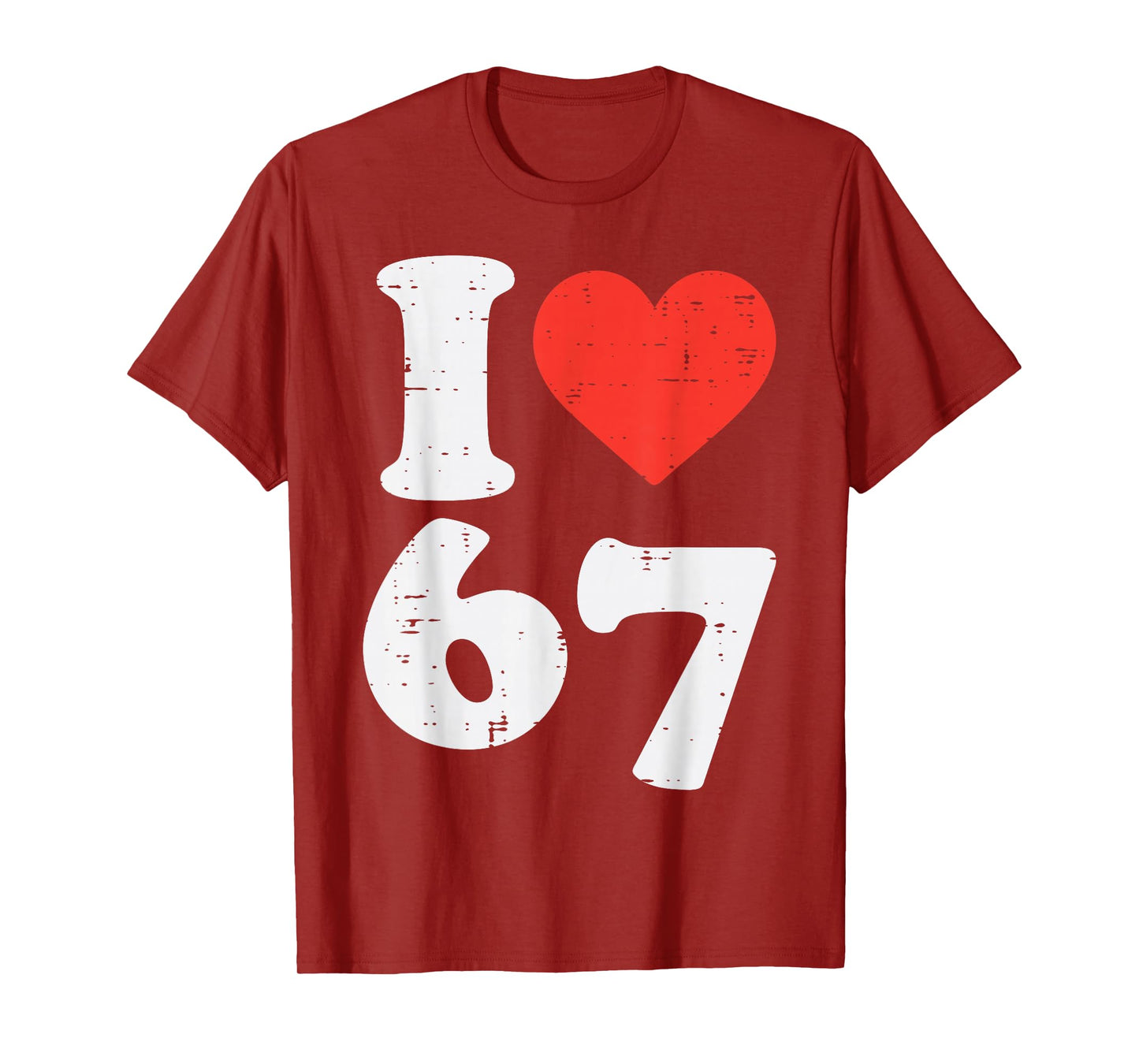 I Love 67 Funny 6 7 Costume Meme Six Seven Kids Youth Boys T-Shirt