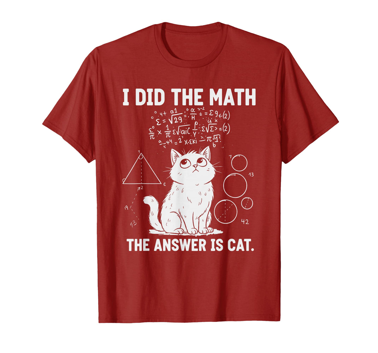 I Did The Math The Answer is Cat Funny T-Shirt