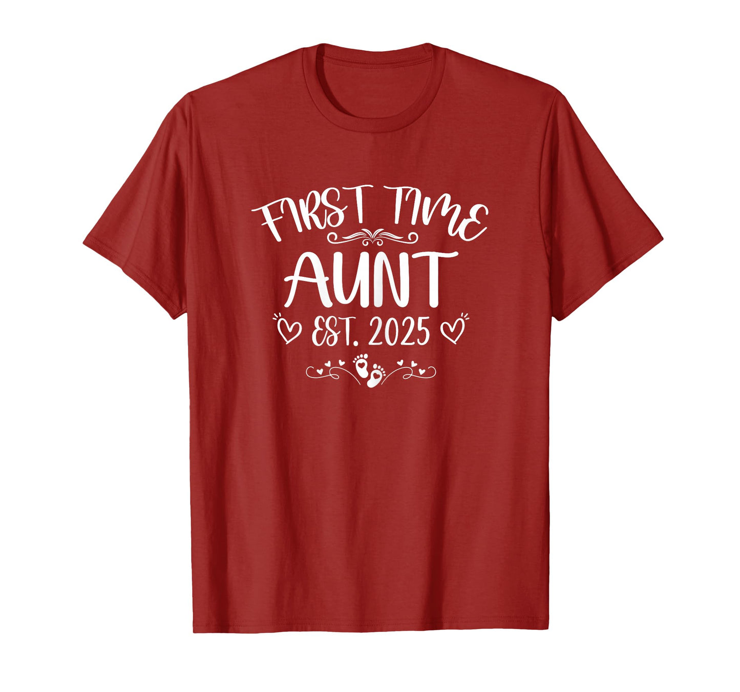 Womens First time Aunt Est 2025 Soon To Be Mom Mother's day T-Shirt