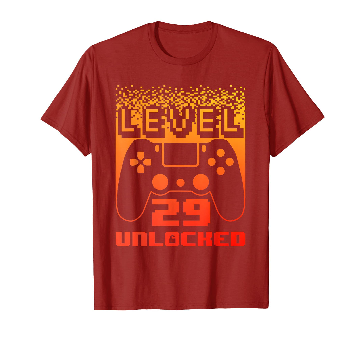 29th Birthday For Men Level 29 Unlocked Gamer 29 Year Old T-Shirt