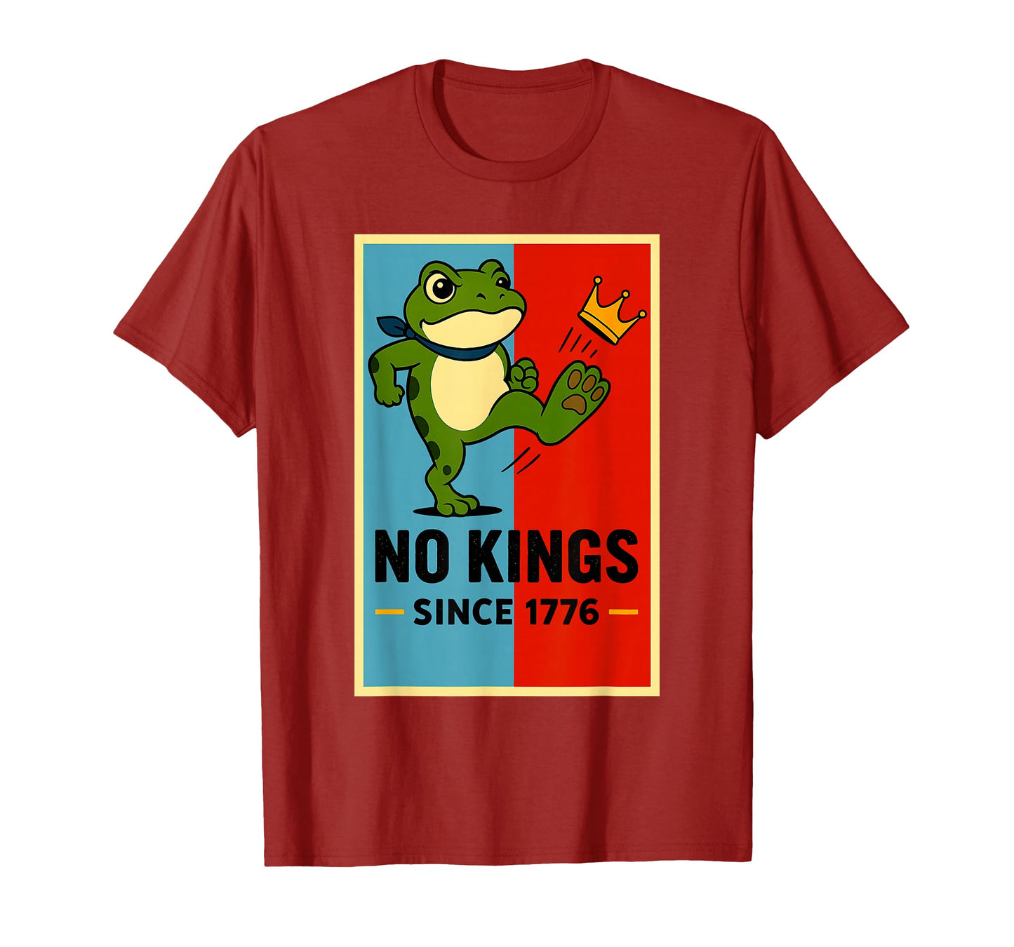 Frog No Kings Shirt Men Women No Kings in America T-Shirt