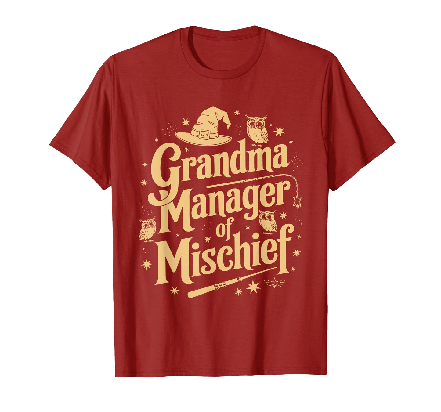 Funny Women Magical Grandma Manager of Mischief Mother's day T-Shirt