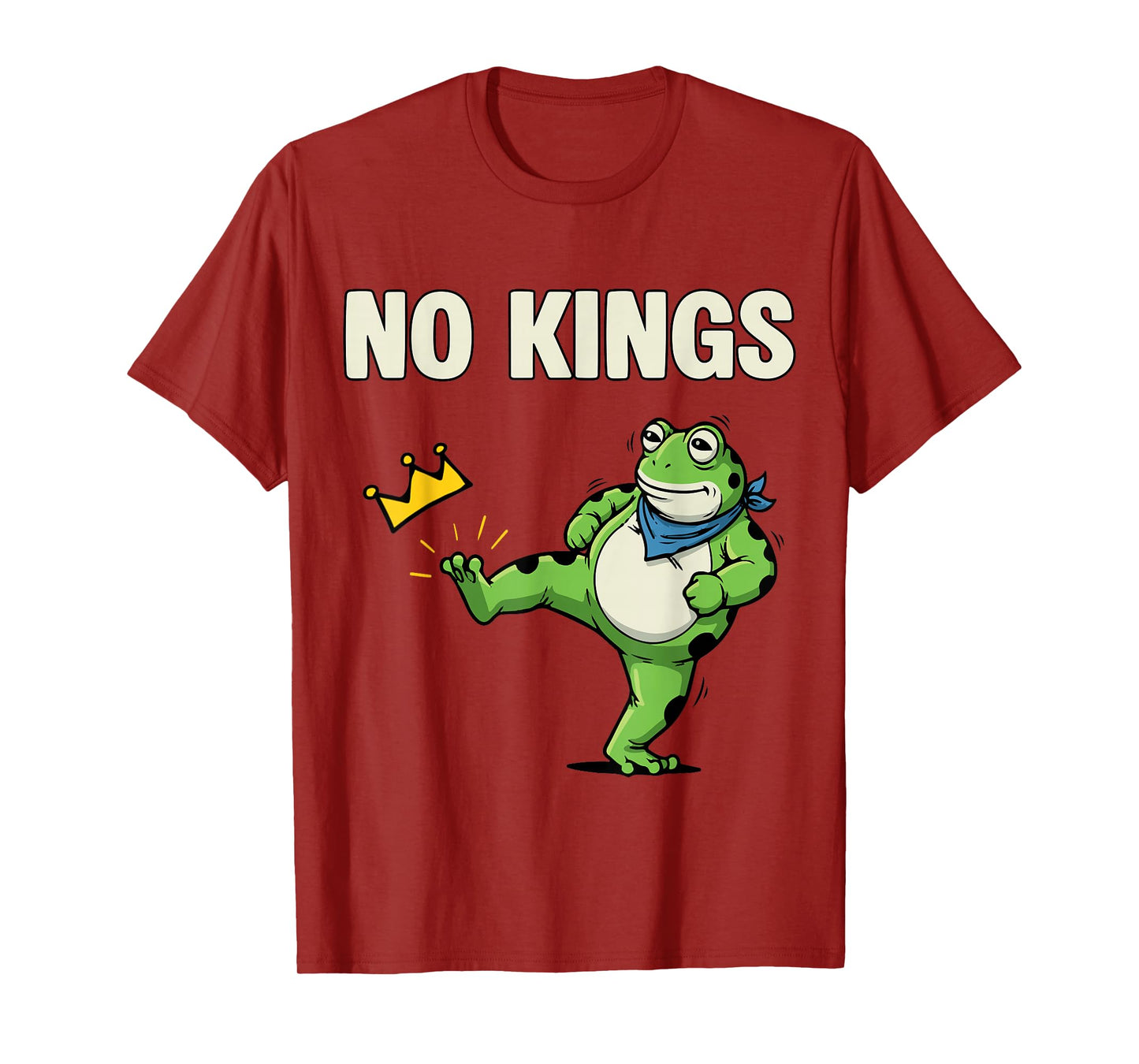 No Kings Shirt Men Women Frog Protest No Kings in America T-Shirt