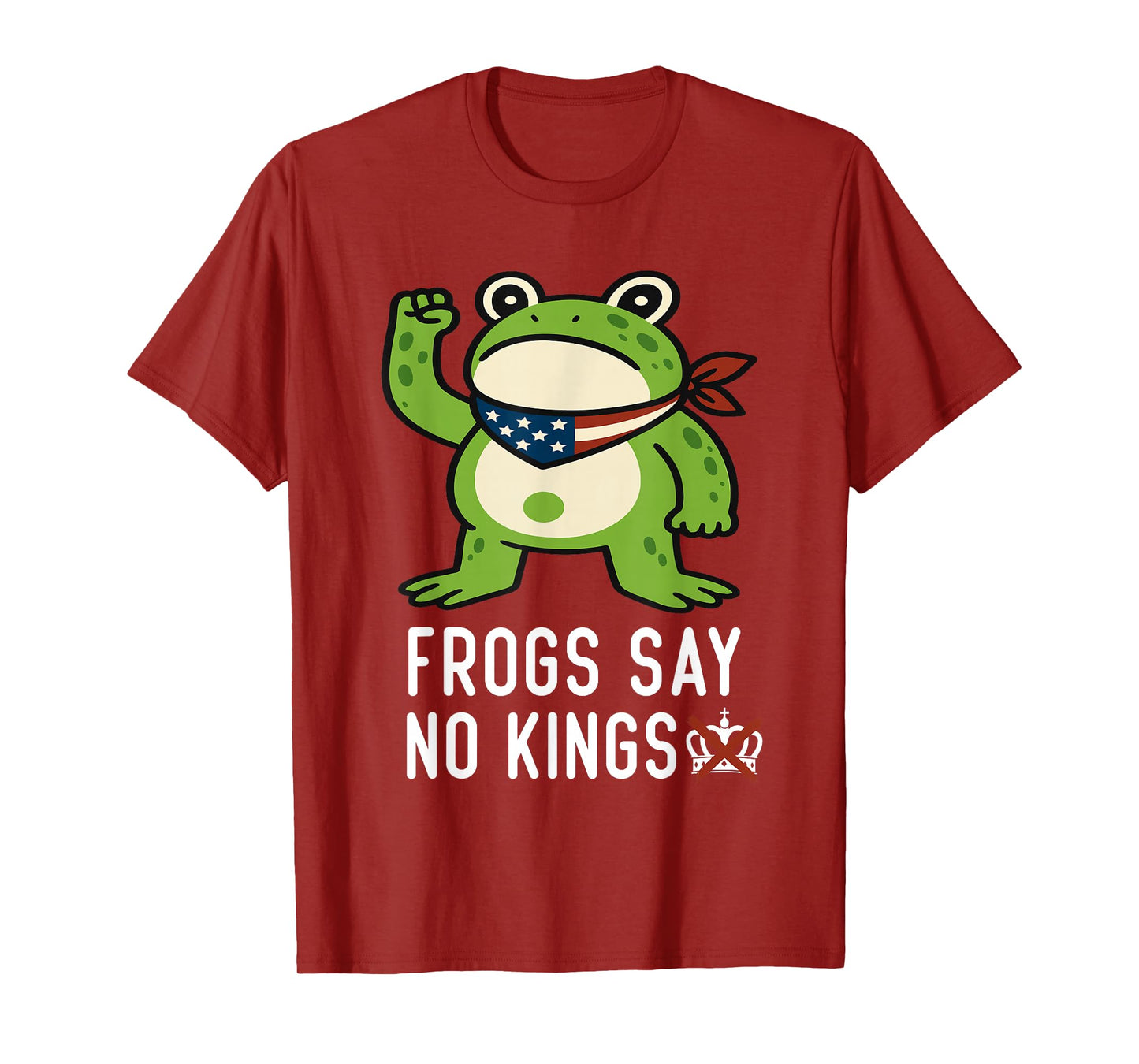 Frogs Says No Kings Funny Portland Protest Art T-Shirt
