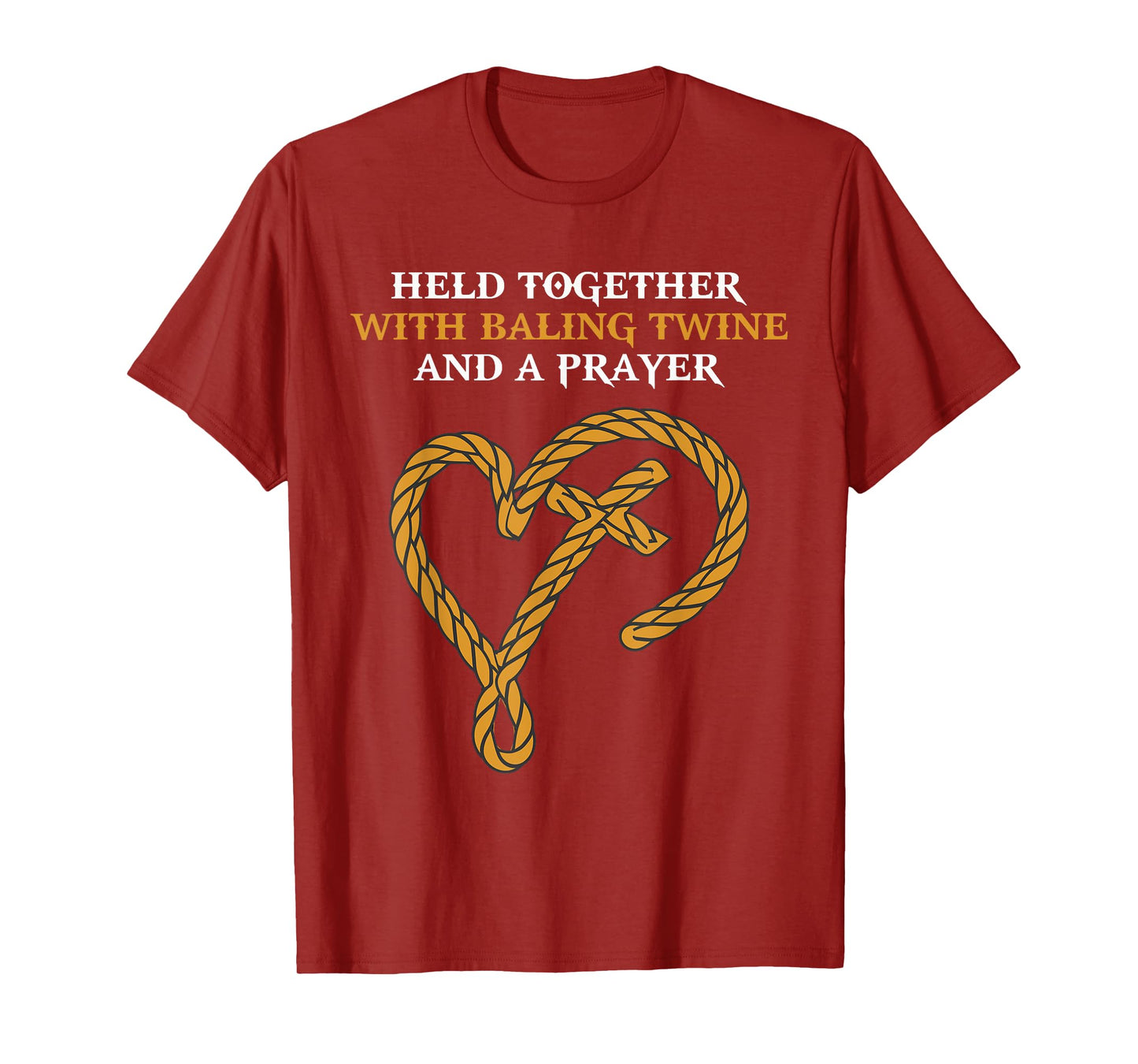 Held Together With Baling Twine And A Prayer Christian Women T-Shirt