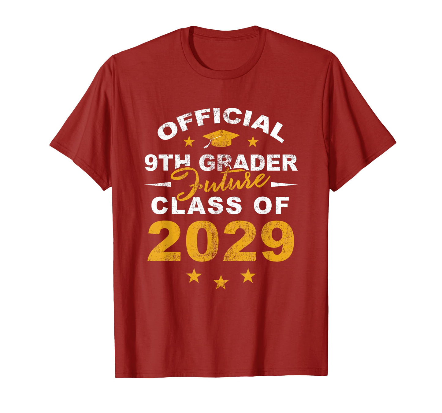 Official 9th Grader Future Class of 2029 First Day School T-Shirt