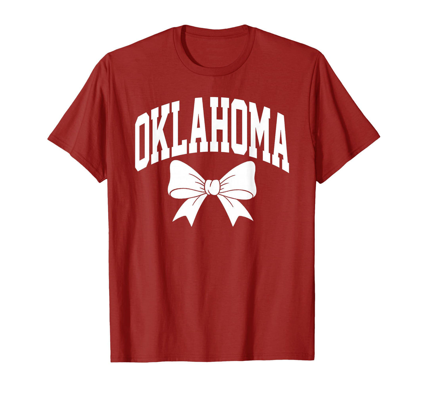 Oklahoma Cute Bow for Women Girls Sisters Daughters Kids T-Shirt