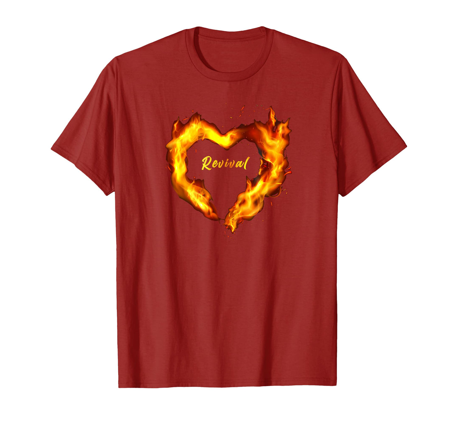 Christian Faith Revival Fire – Born-Again Believer Graphic T-Shirt