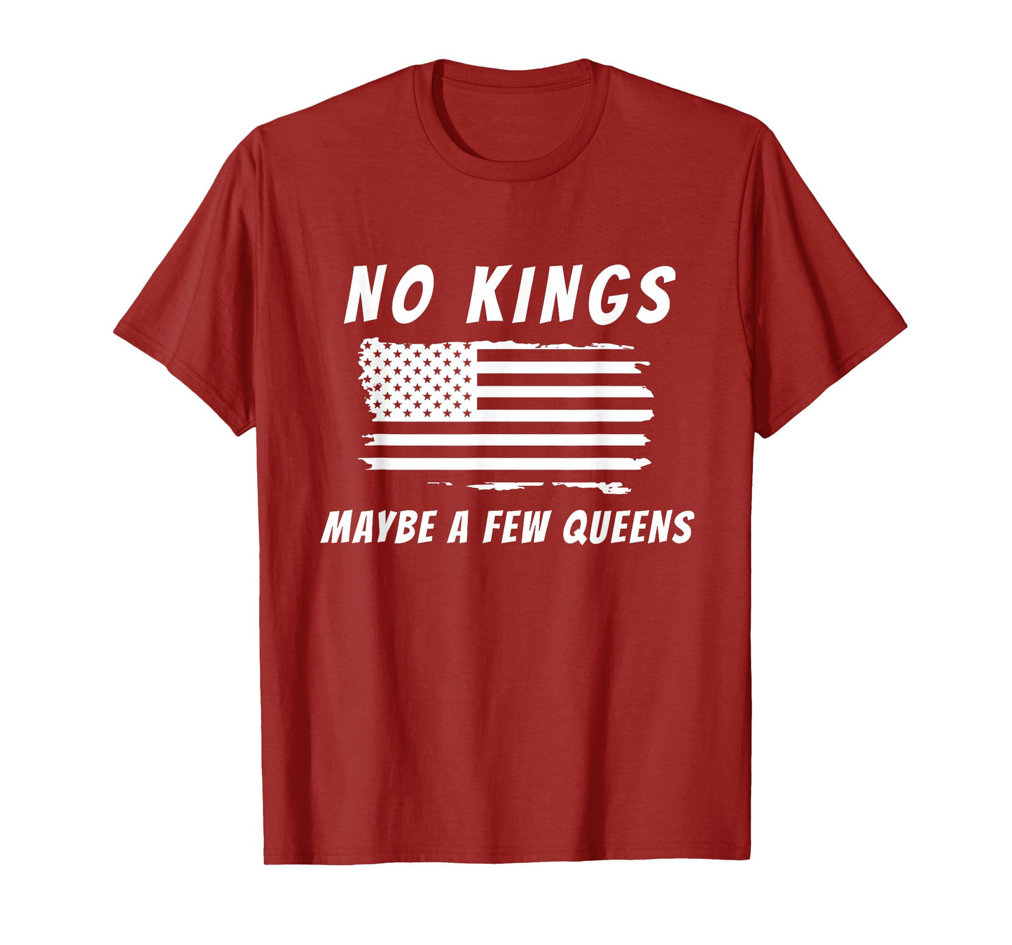 Funny No Kings Anti-Republican Support Trans Rights Humor T-Shirt