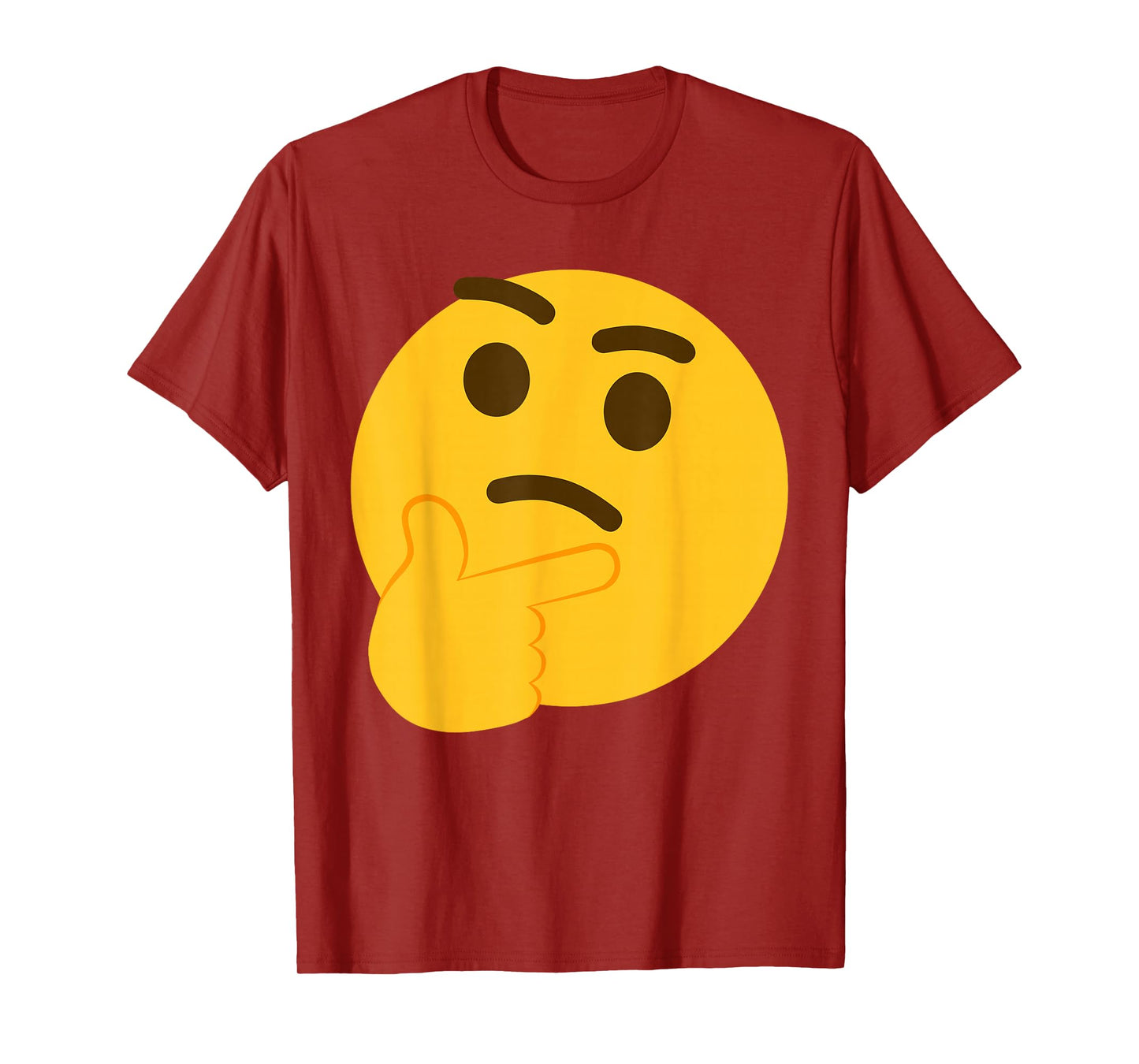 Funny Emoticon Thinking Face Thinker T-Shirt