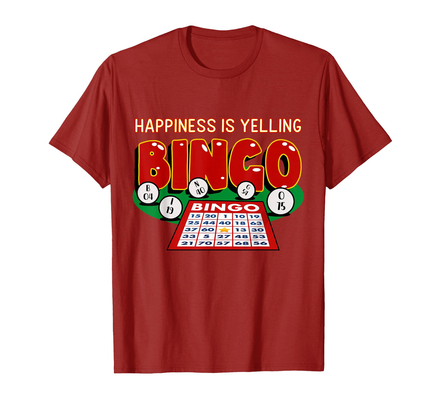 Bingo Happiness Funny Bingo Outfit T-Shirt