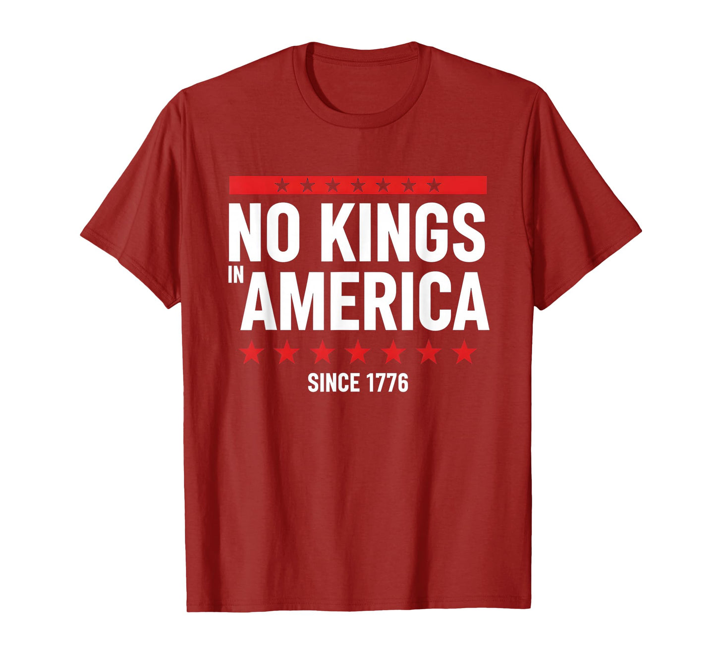 No Kings Since 1776 Democracy Protest No Kings Patriotic T-Shirt