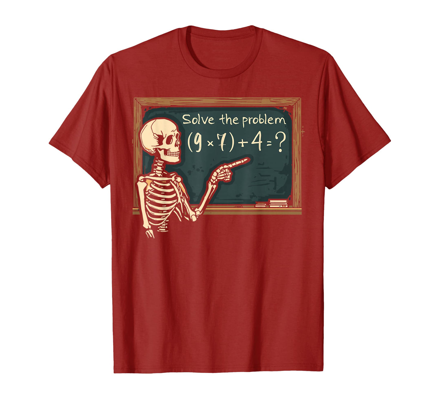 Funny 67 Meme Brainrot Joke Halloween Skeleton Math Teacher T-Shirt