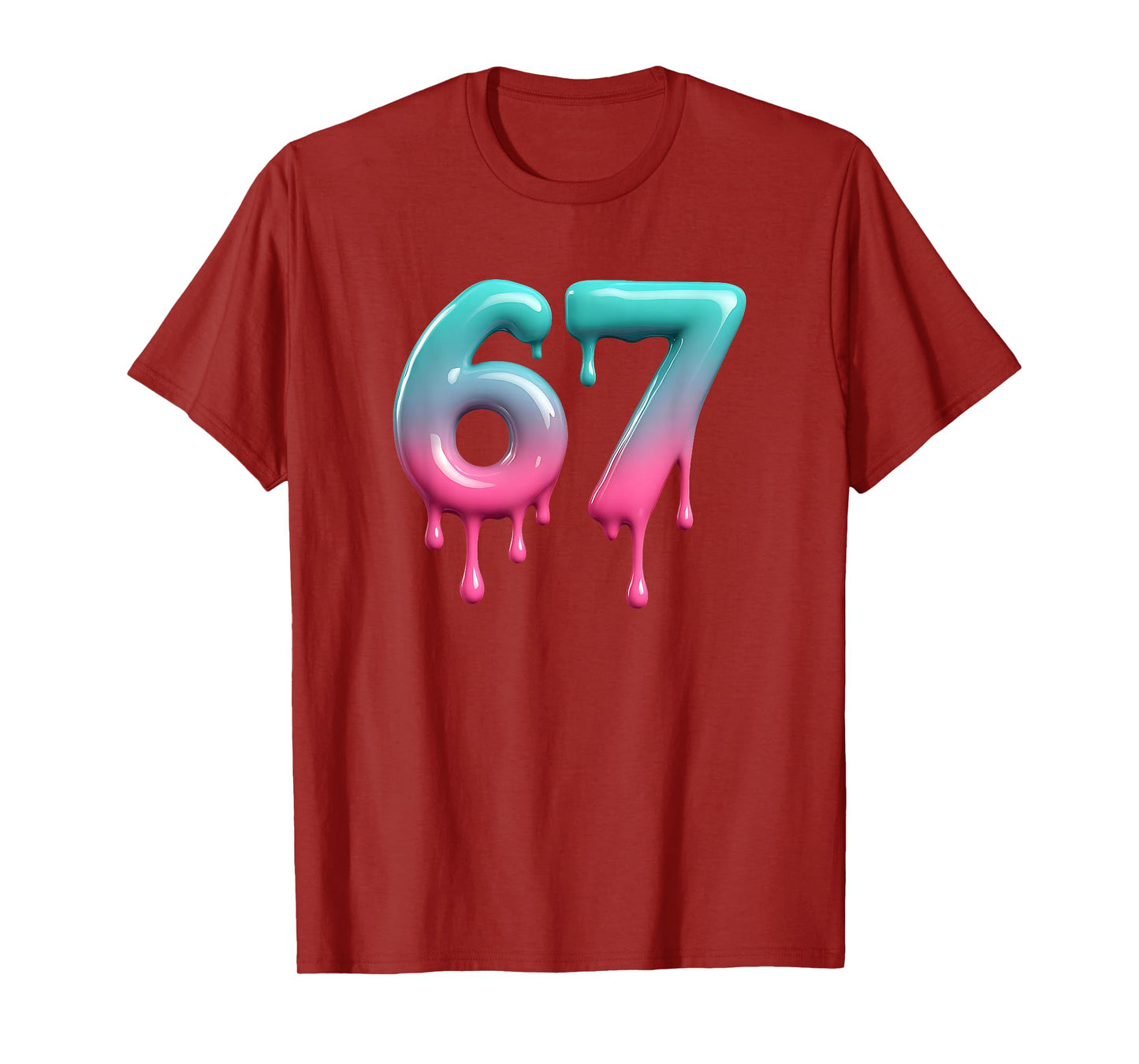 Six Seven 67 Meme for Gen Alpha Kids and Adults 6 7 T-Shirt