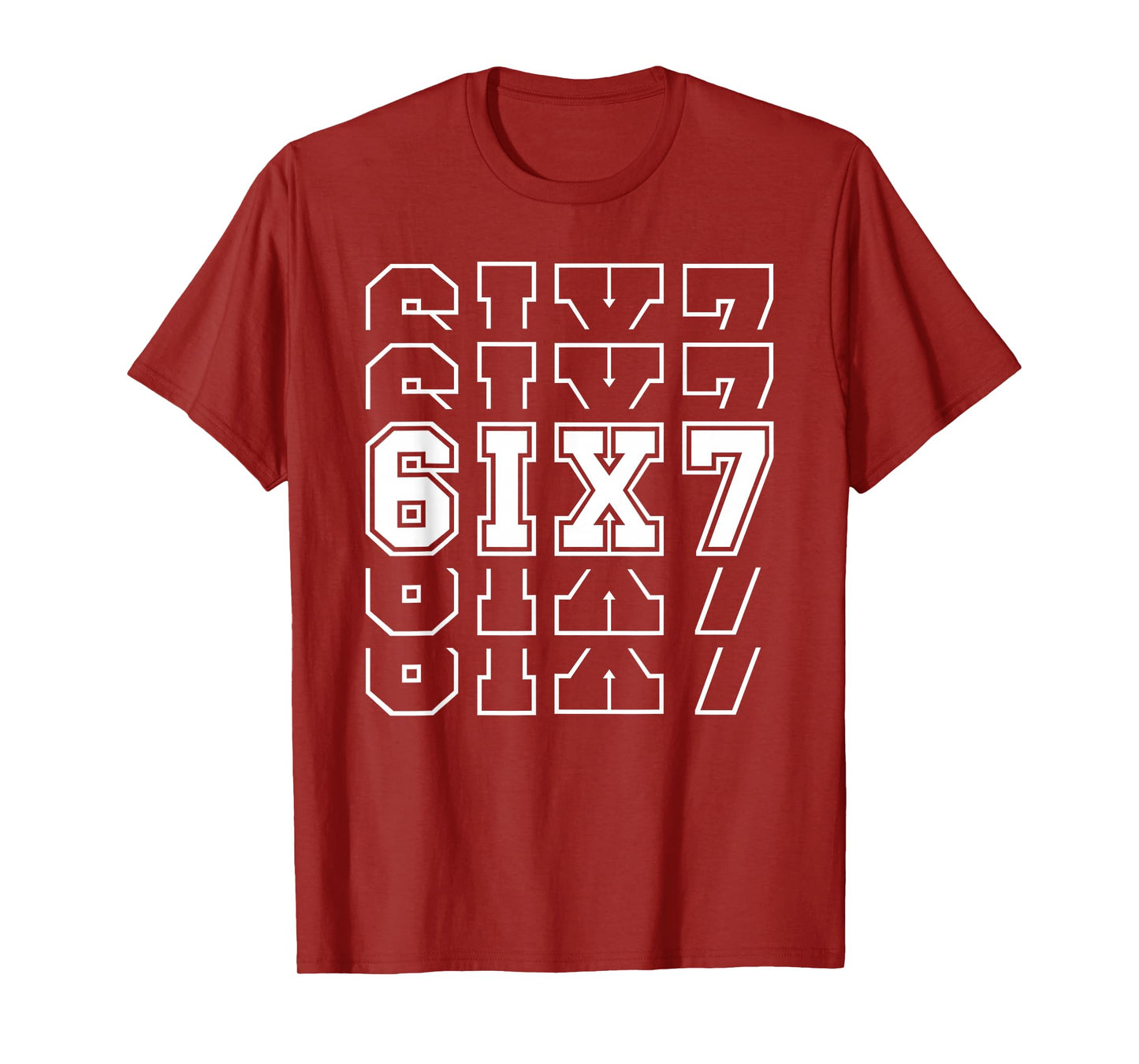 67 Six Seven 6 7 Meme Design Funny 6 7 T-Shirt