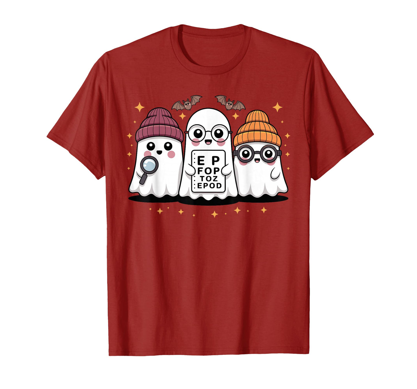 Optometry Halloween Spooky Ophthalmologist Funny Eye Doctor T-Shirt