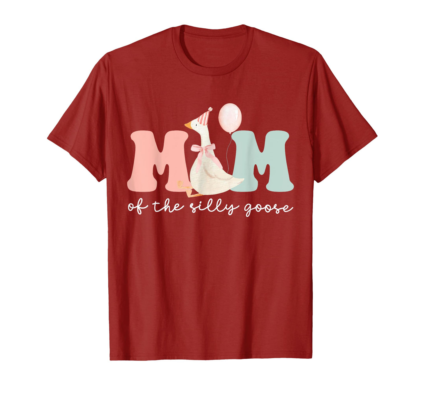 Mom Of The Silly Goose Silly Goose Birthday Matching Family T-Shirt