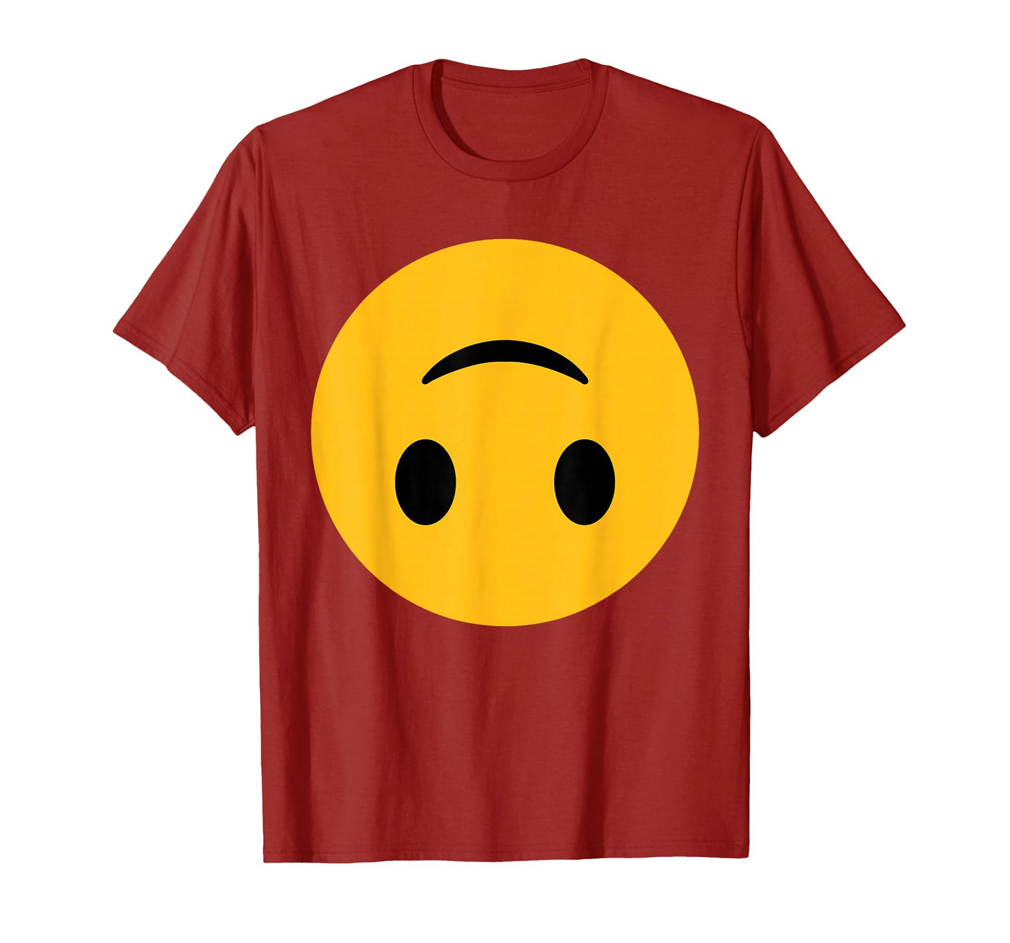 Funny Emoticon Smiling Upside Down Face Silly Sarcasm T-Shirt