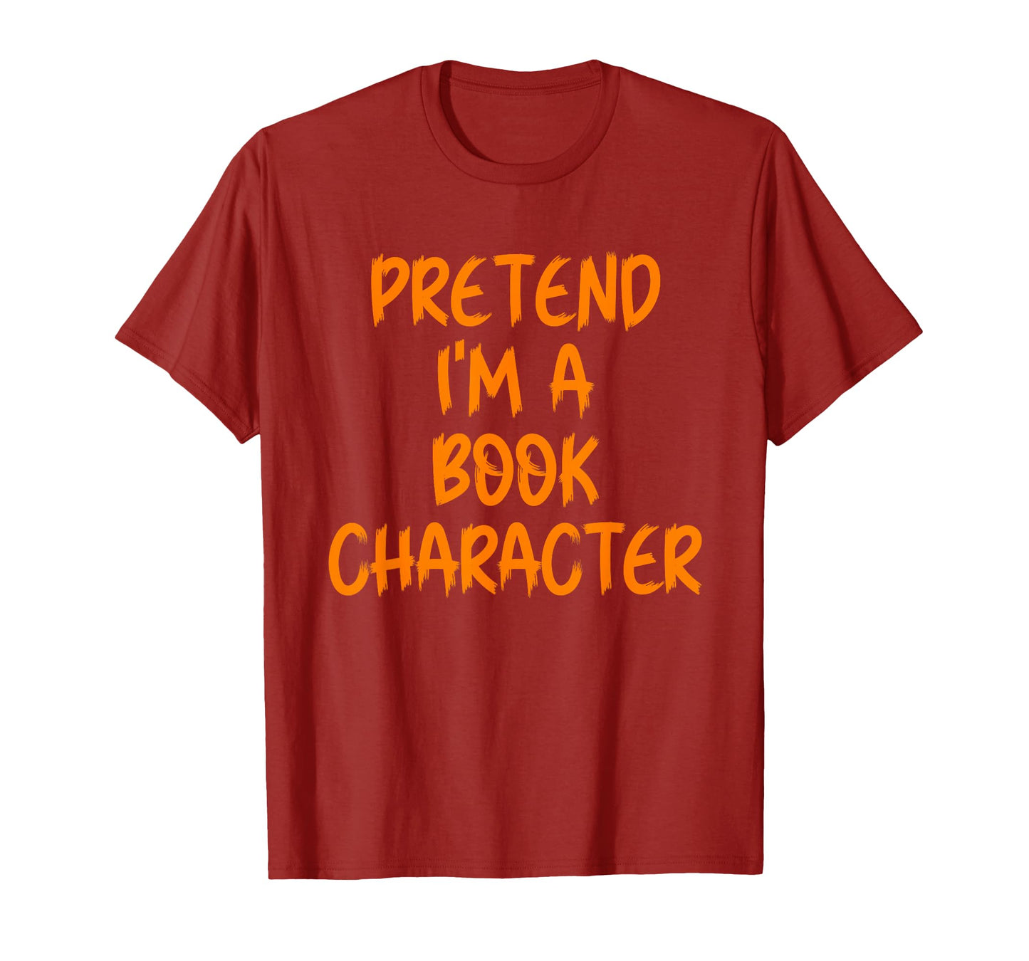 Halloween Pretend I'm Book Character Costume Lazy Adult Kids T-Shirt