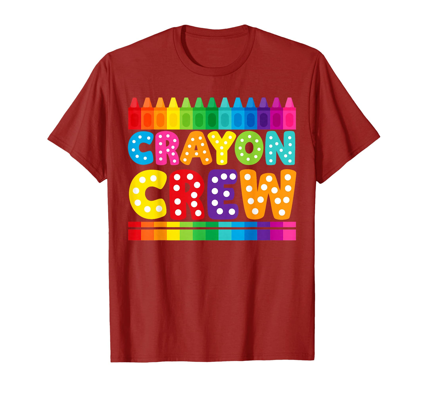 Crayon Crew Coloring Artistic Drawing Color Party Custome T-Shirt