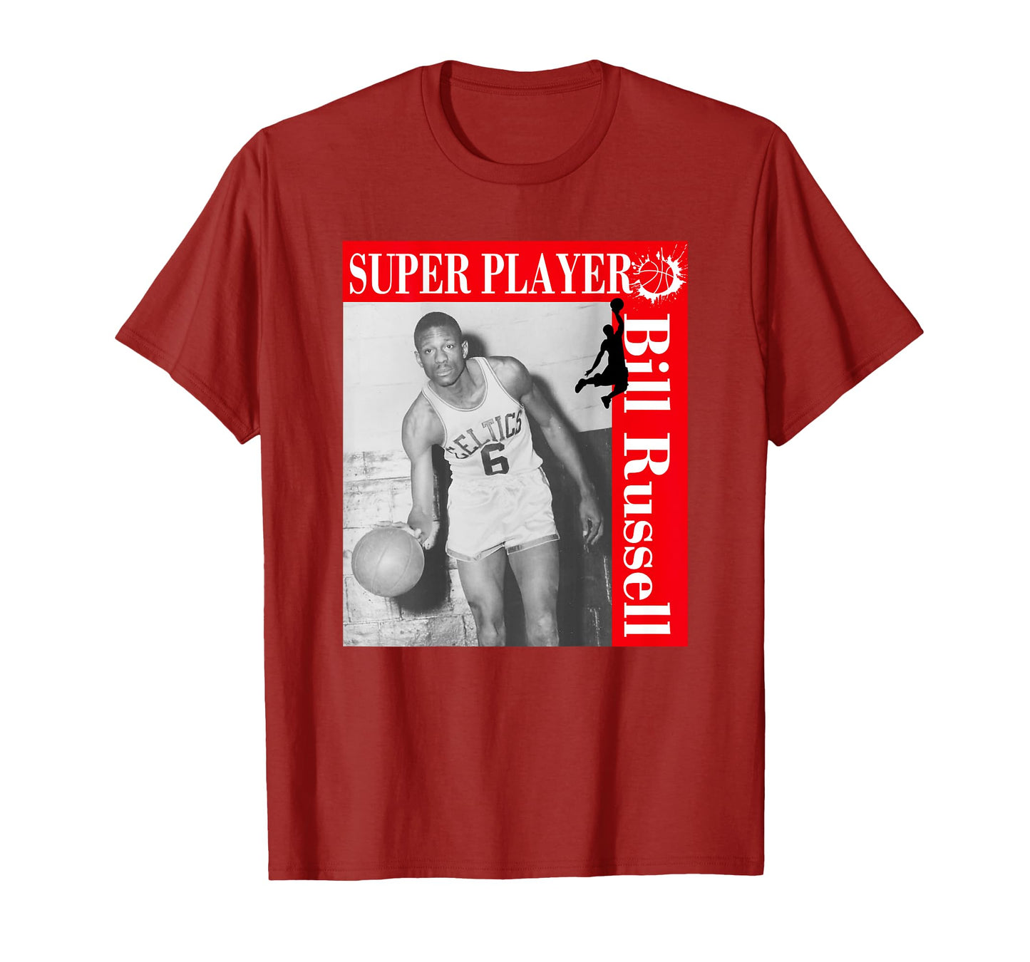 Bill Russell_011_Back Printed T-Shirt