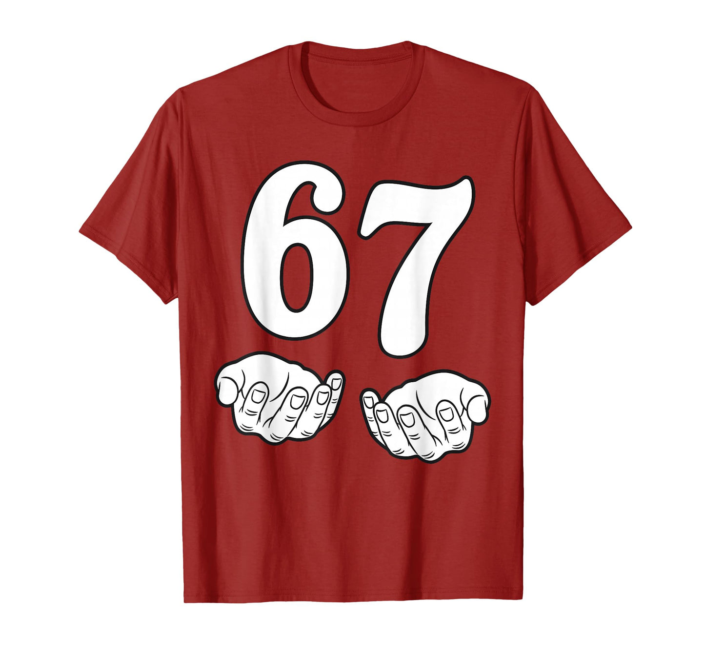 Six Seven 6 7 Funny 67 Gen Alpha Slang 6-7 Meme School T-Shirt