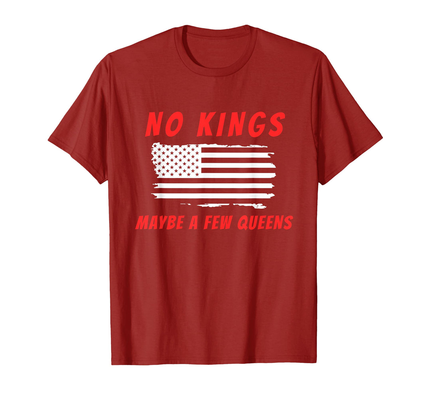 Funny No Kings Anti-Republican Support Trans Rights Humor T-Shirt