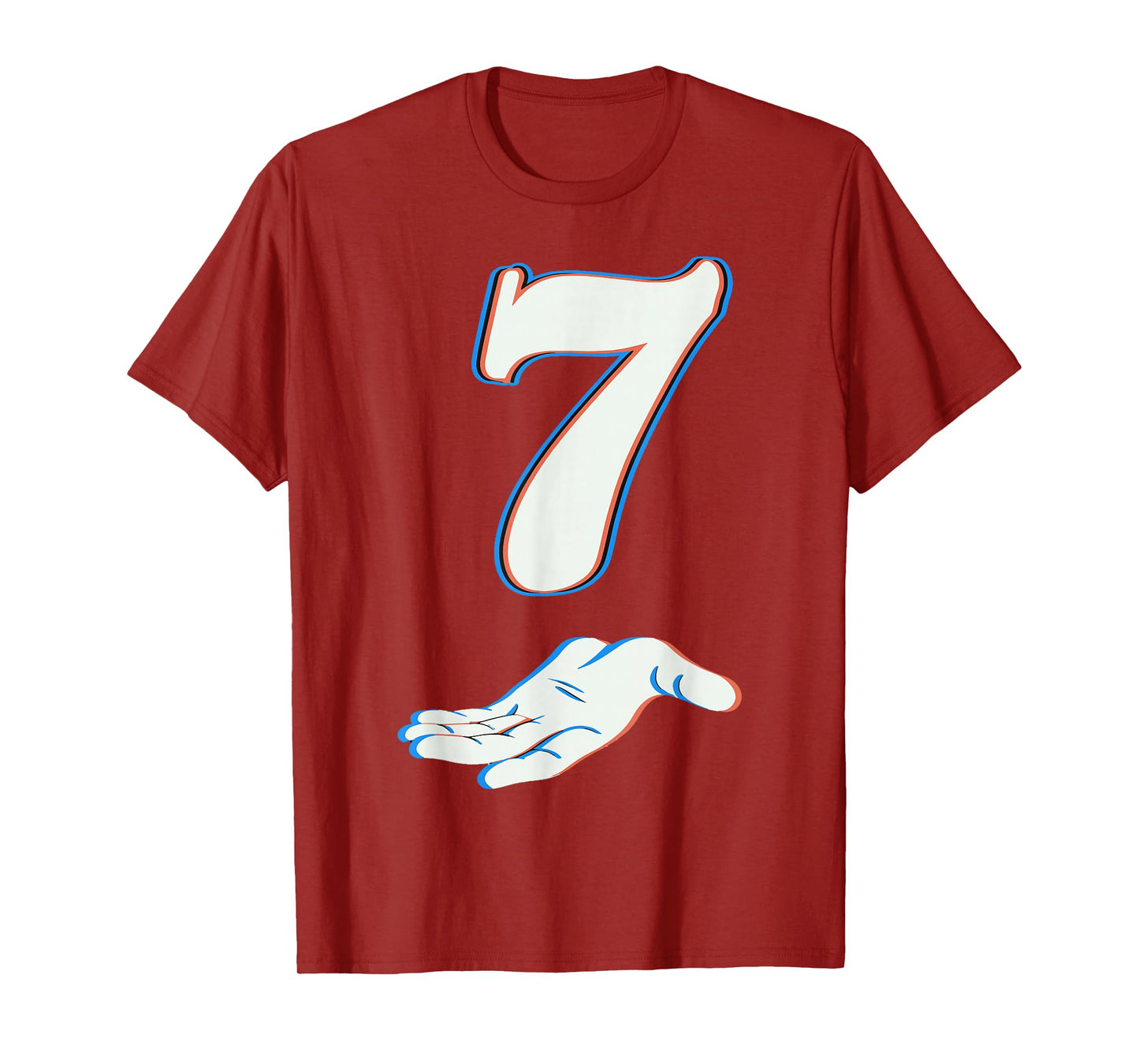 Number 7 Matching 67 Six Seven Meme Couple Halloween Costume T-Shirt