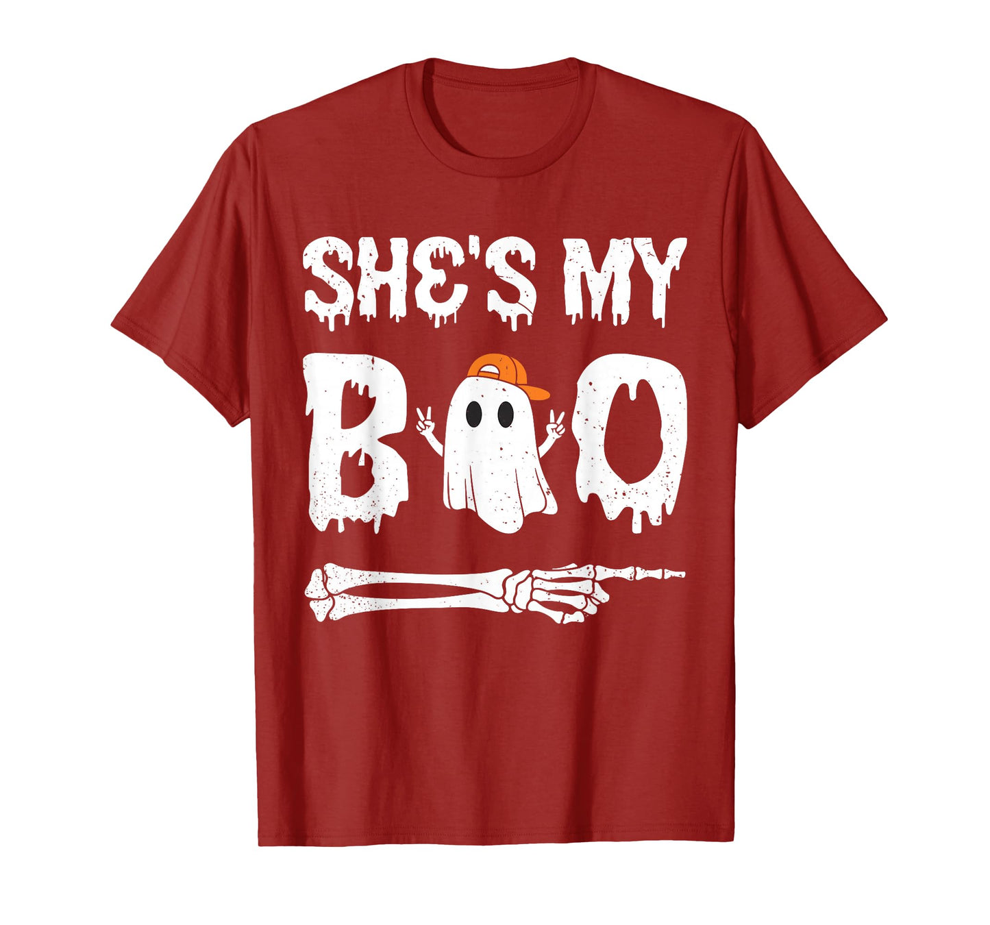 She's My Boo Matching Halloween Pajama Couples He's My Boo T-Shirt