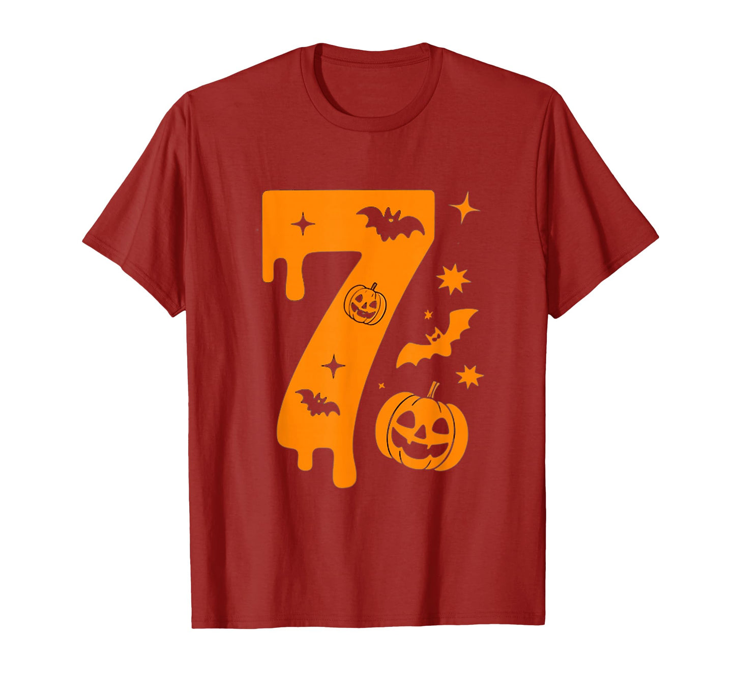 Number 7 Six Seven 6 7 Meme Funny Design Couples Halloween T-Shirt