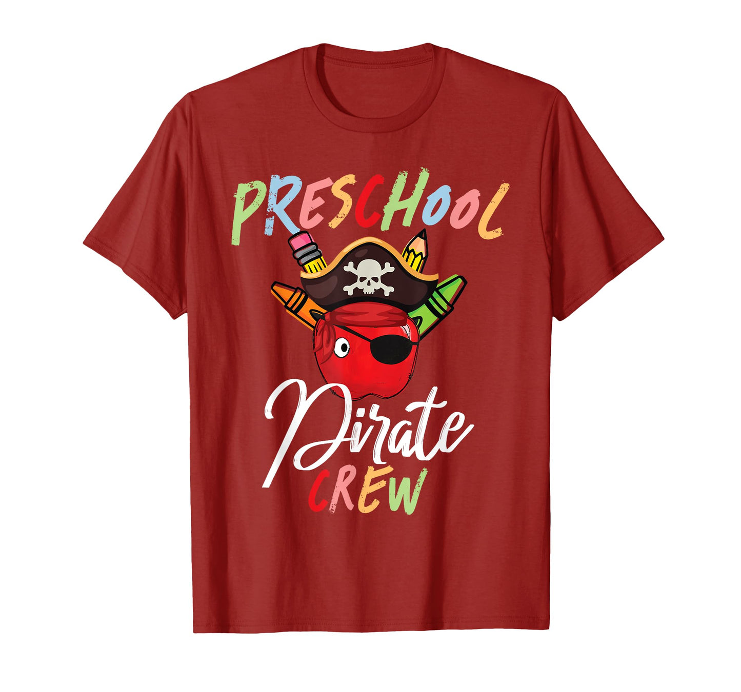 Preschool PreK Teacher Pirate Crew Squad First Day Of School T-Shirt