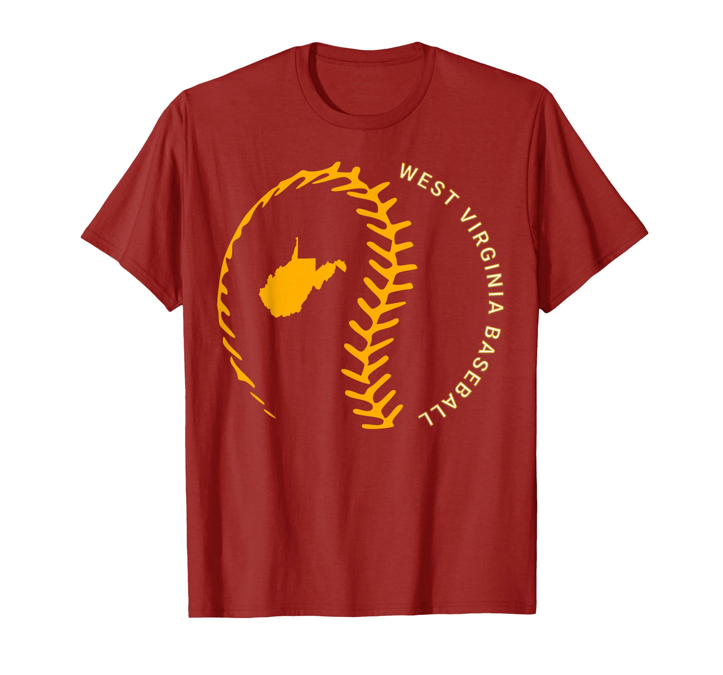 State of West Virginia Baseball WV Pride Baseball Threads T-Shirt