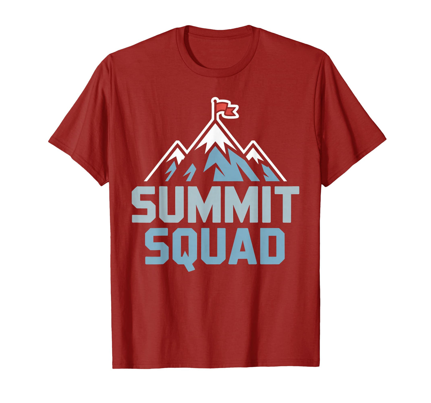 Summit Squad Mountain Peak, Hiking Team Adventure T-Shirt