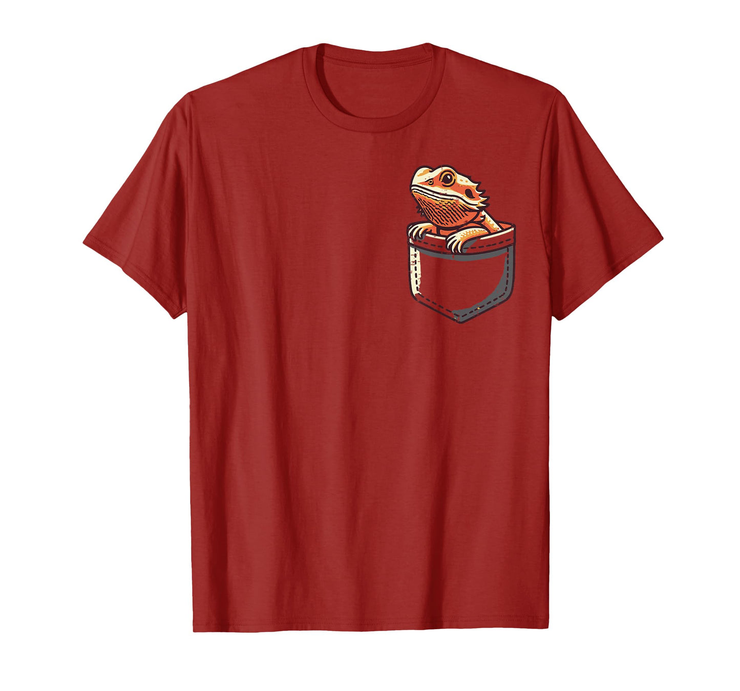 Bearded Dragon Pocket Beardie Lover Reptile Men Women Kids T-Shirt