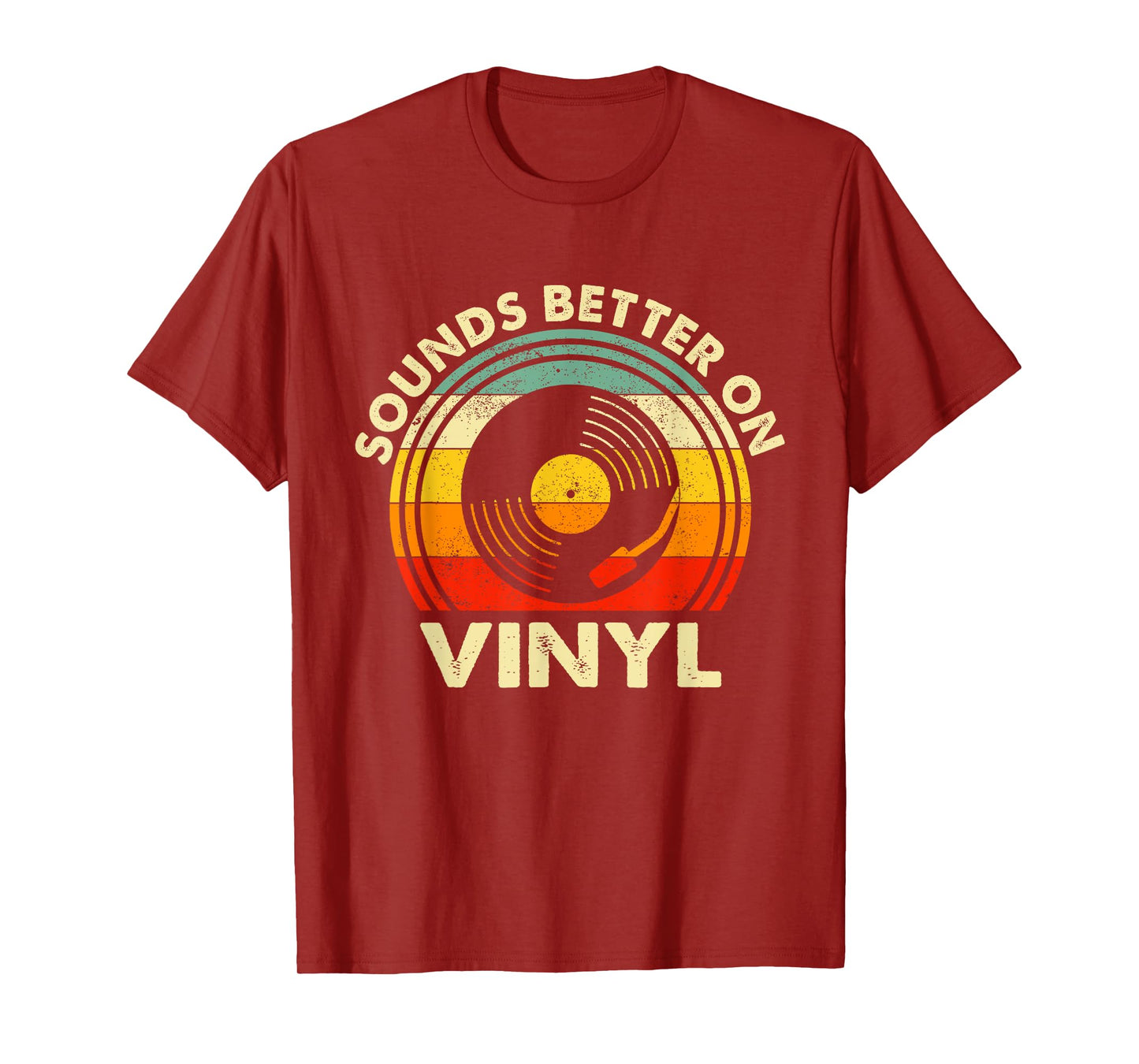 Sounds Better On Vinyl - Music Lover Disc Records Collector T-Shirt