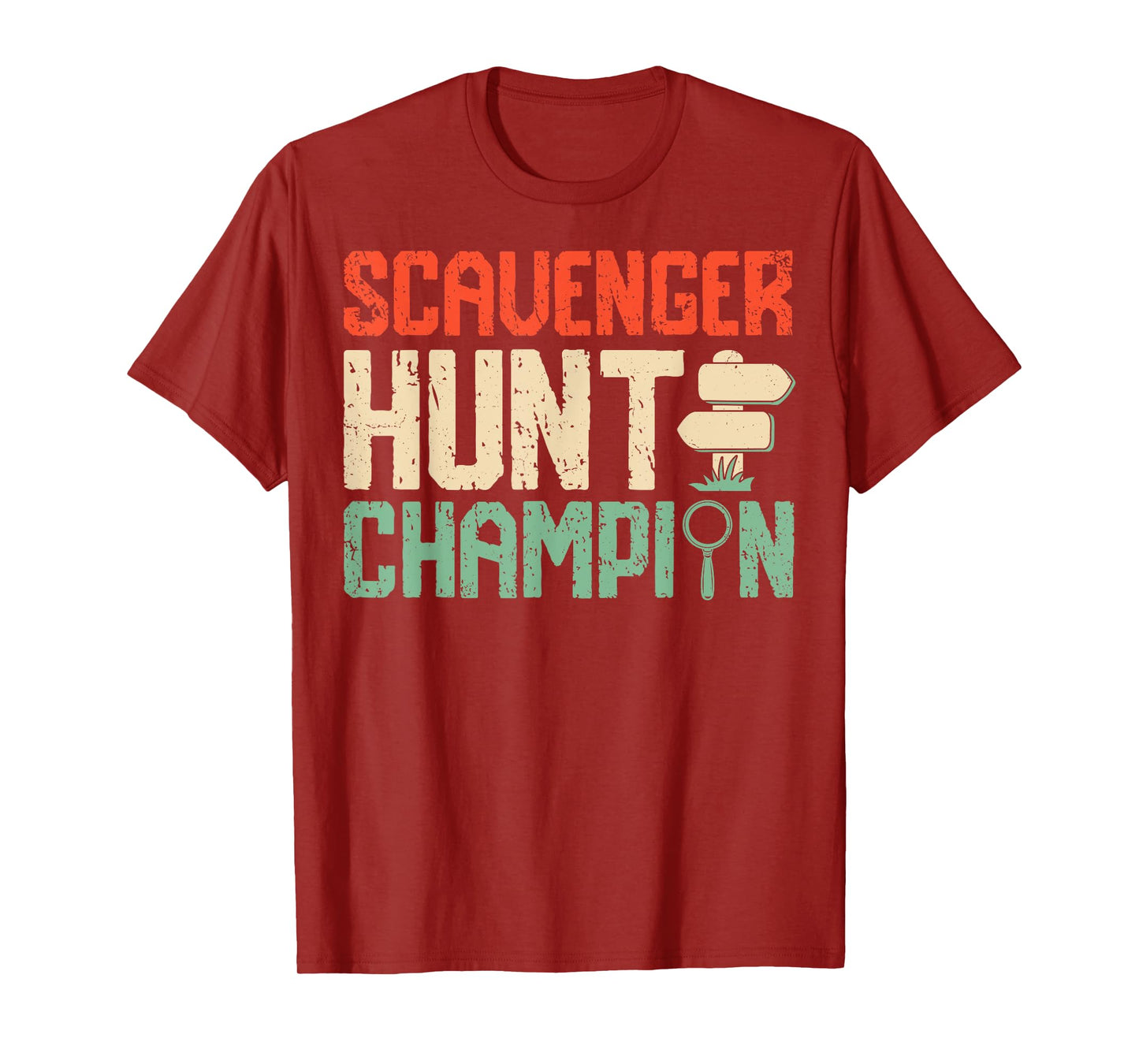 Scavenger Hunt Champion Fun Design T-Shirt