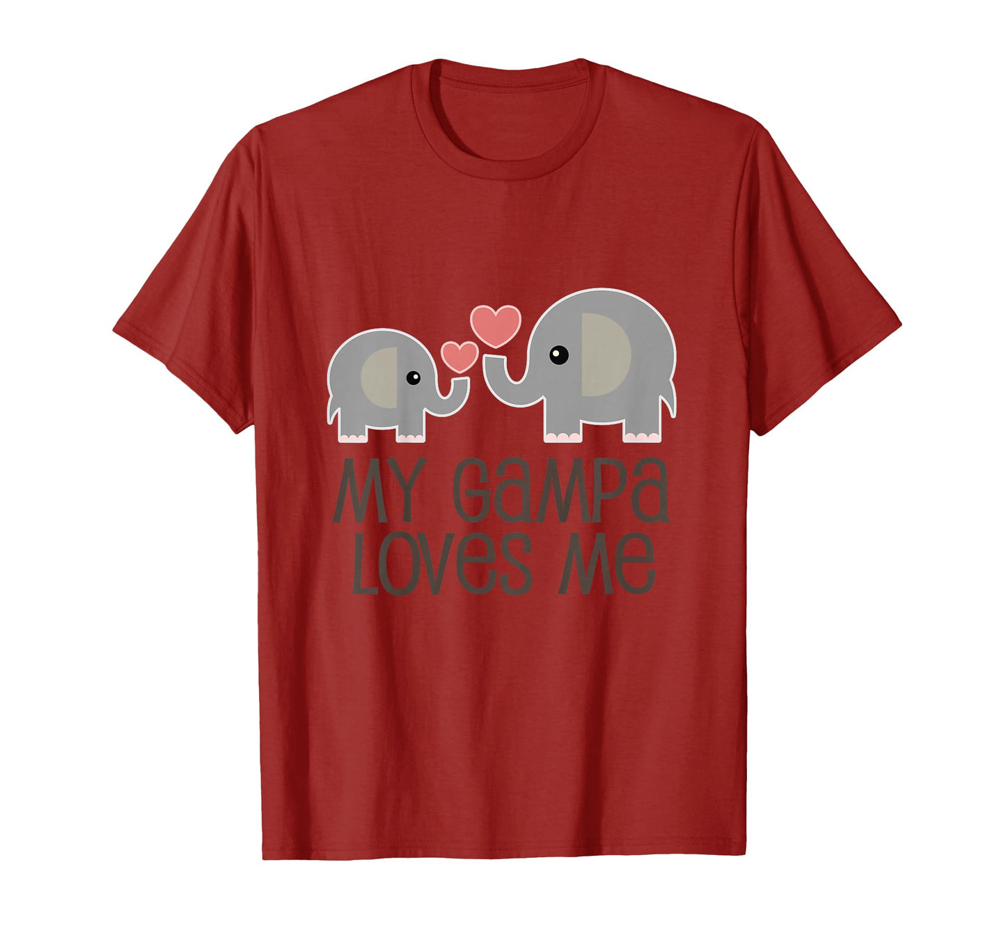 My Gampa Loves Me Grandkids Elephant T-Shirt
