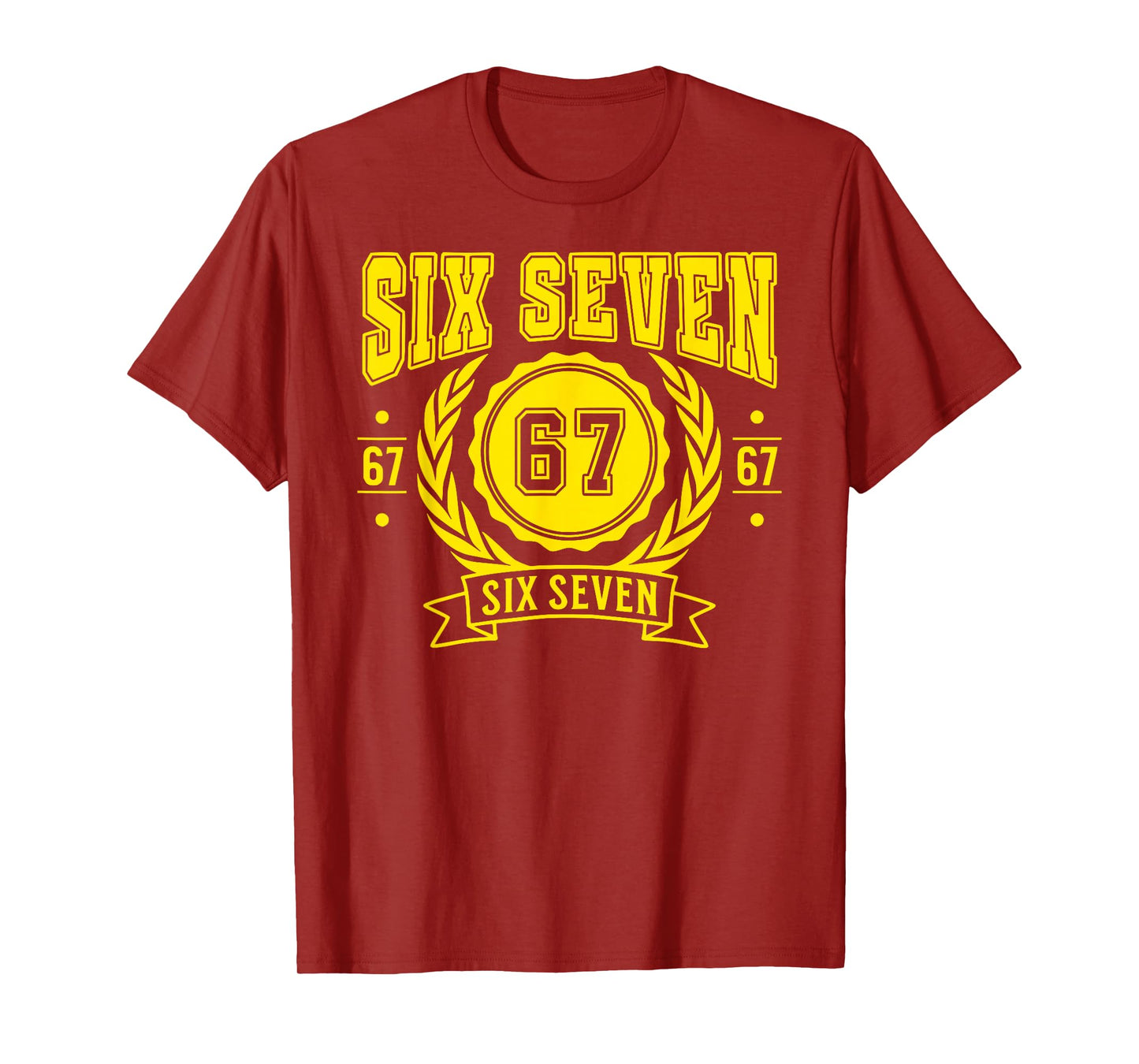 Funny Six Seven 6 7 67 Meme Gen Alpha Slang Boys Girls Kids T-Shirt