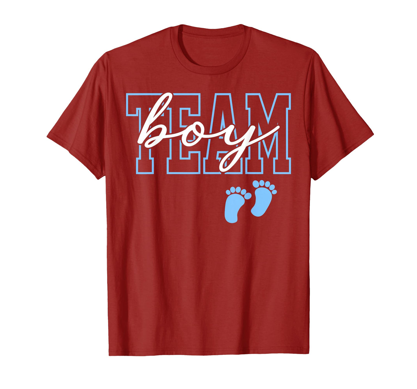 Team Boy Gender Reveal Party Baby Announcement Family T-Shirt