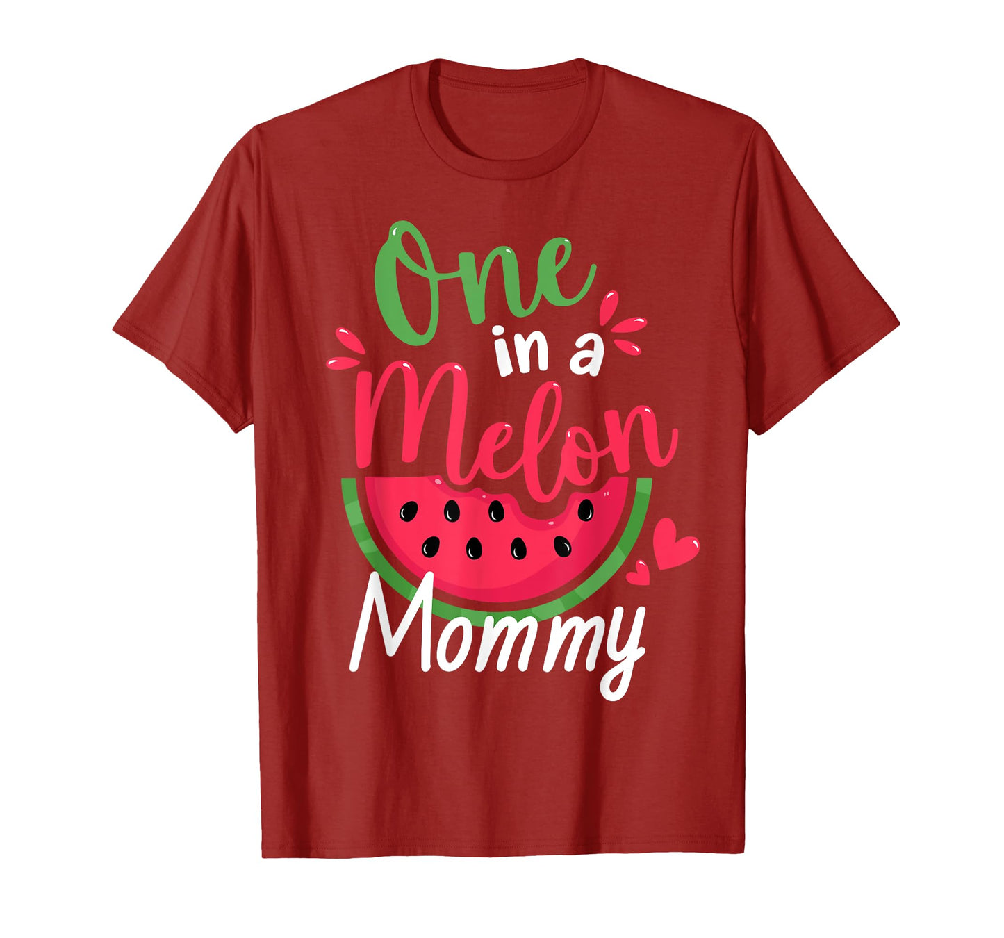 One in a Melon Mommy 1st Birthday Summer Family Matching T-Shirt