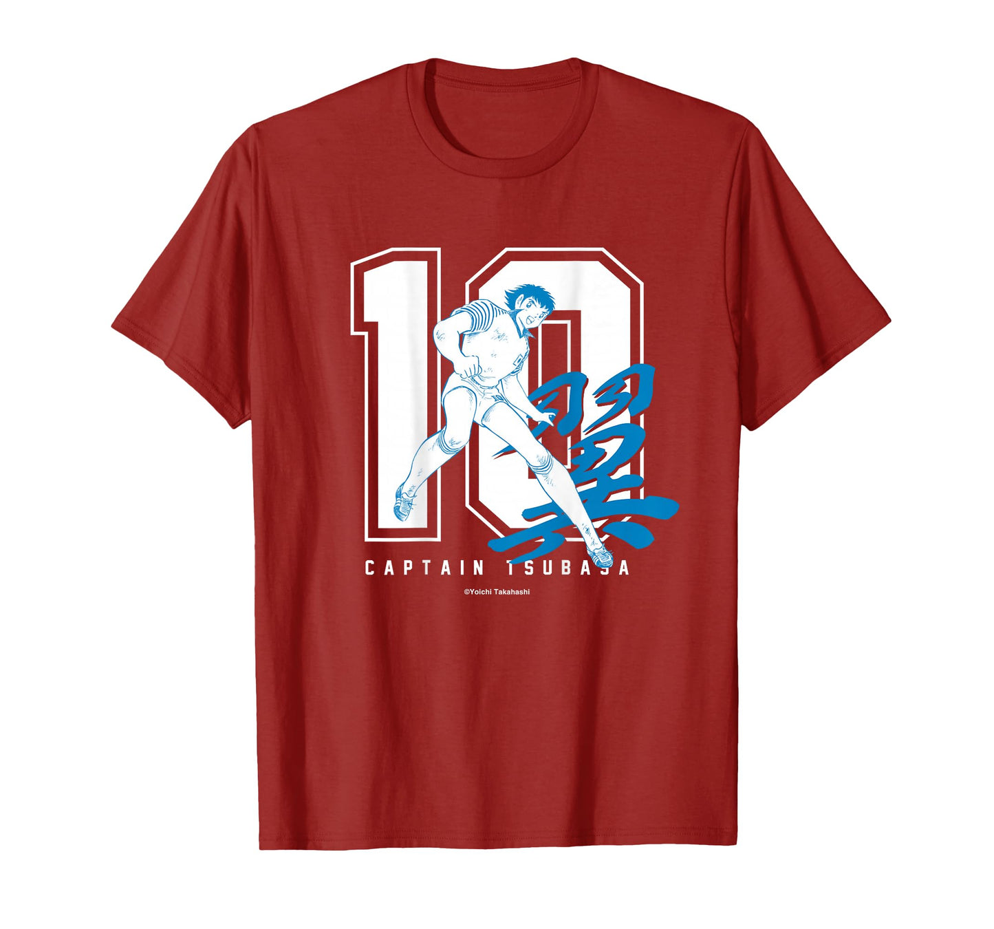 【Back Print】 Captain Tsubasa Tsubasa Ozora(Number 10) T-Shirt