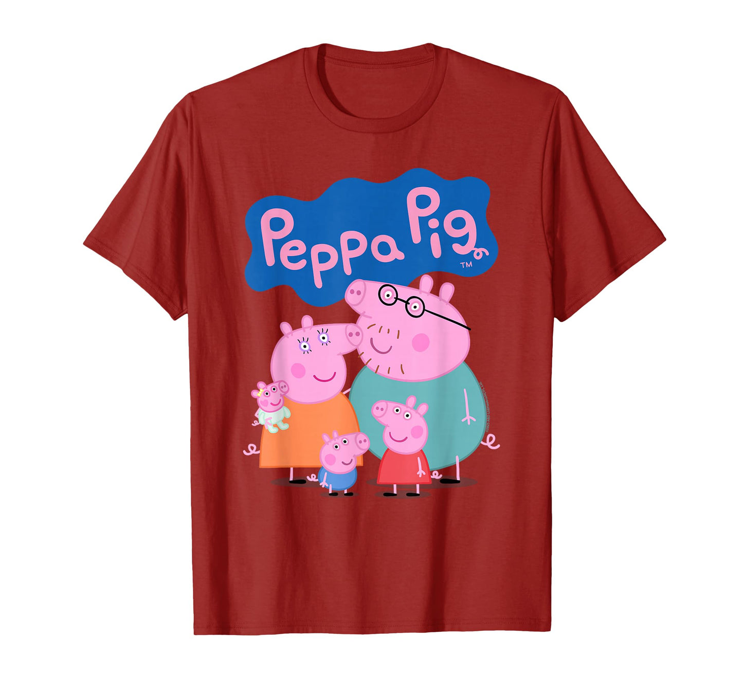 Peppa Pig 20th Anniversary Whole Family Portrait T-Shirt